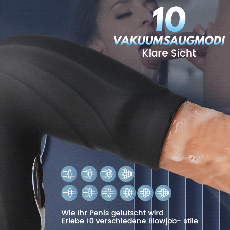 Blowjob Training Eichel Vakuumsaugen 10 Vibrationsfunktionen männliches Penistraining Masturbation