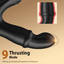 Load image into Gallery viewer, Cyclone - Thrusting Prostate Massager With Double Cock Rings Non-Toxic &amp; Worry-Free