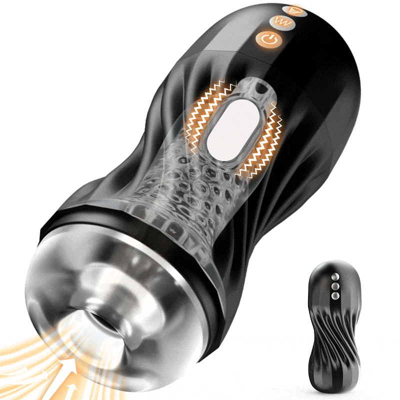 Gasvortex – 7-stufige Saug- und Vibrationsmodi, dreh- und verdrehbares Gehäuse, männlicher Masturbator