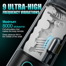 Load image into Gallery viewer, 9 Suction Modes &amp; Powerful Vibration 2.8x Wide Sleeve Electric Male Masturbator Cup