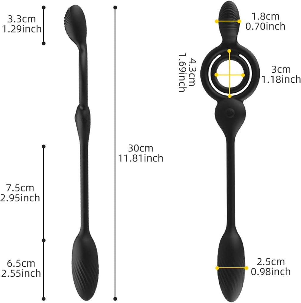 Paar teilen Analvibratoren mit Penisringe Prostata Massagegerät Fernbedienung Analkugel mit 10 Vibrationsmodi Butt Plug Stimulator Analplug Sexspielzeug für Männer Paare.