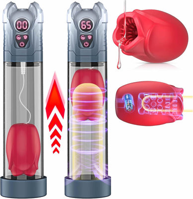 Penis Pump Sex Toys for Man - Masturbator Male Sex Toys Extender, Male Masturbator Penis Pump, Pussy Vacuum Enlarger with Erectile Dysfunction, Masturbators Realistic with 5 Sucking & 7 Vibration