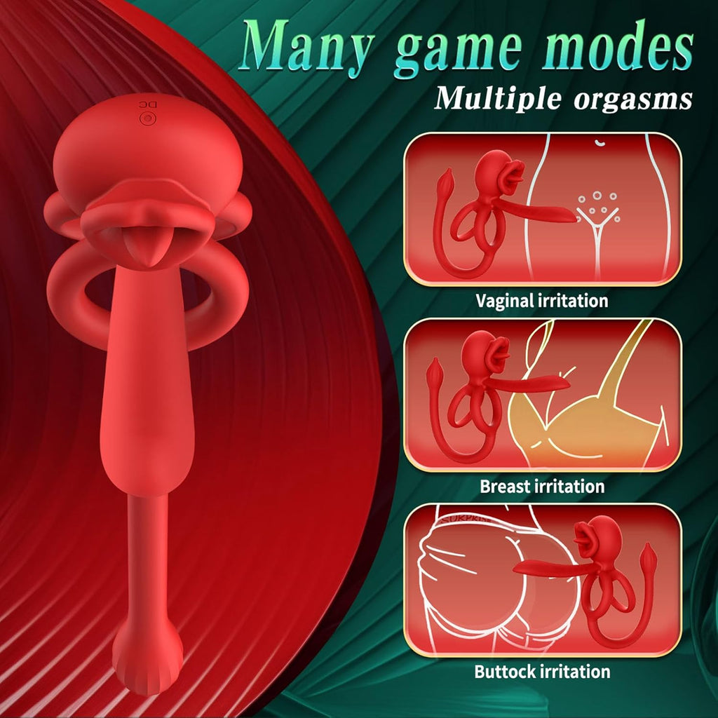 4 in1 Penisring Vibrator Prostata Stimulation APP Penisring Set Sex Spielzeug, Penis Vibrator Massagegerät mit 3 Vibrationsmodi Penis Hoden langanhaltende Erektion Sexspielzeug für Männer