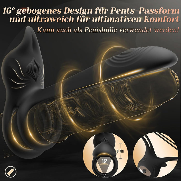 3 IN 1 VIBRATOR PENISRINGE 10 VIBRATIONSMODI DUAL