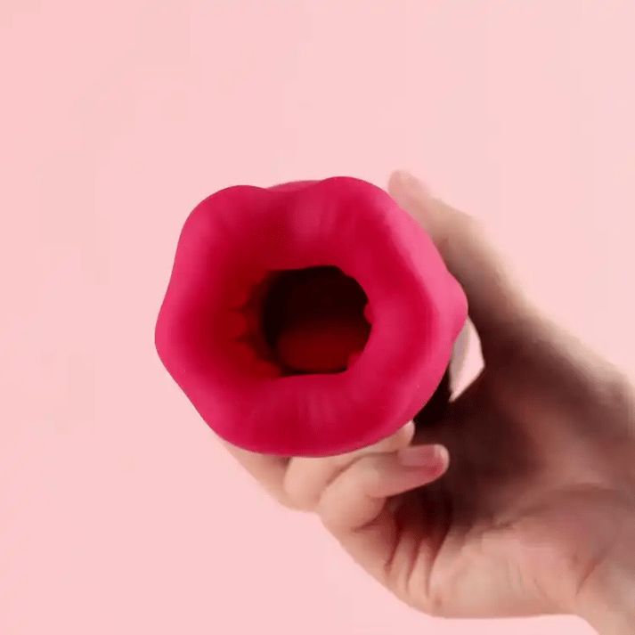 BeadGrip Licker Male Masturbator with Licking & Vibration